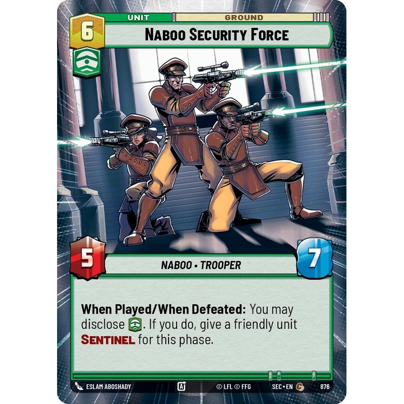 Naboo Security Force (876) (Hyperspace Foil) (876) [Secrets of Power]