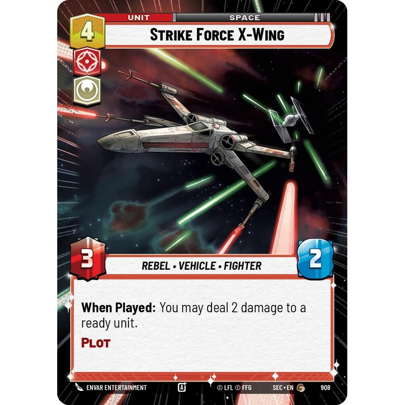 Strike Force X-Wing – Wing (908) (Hyperspace Foil) (908) (908) [Secrets of Power]