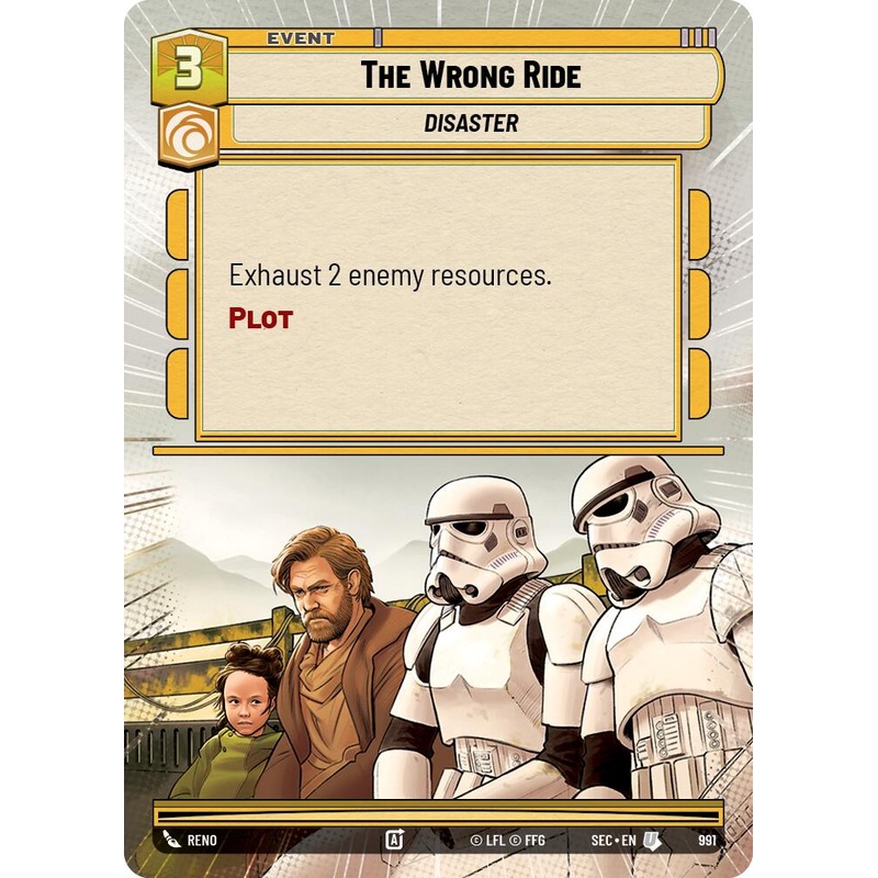 The Wrong Ride (991) (Hyperspace Foil) (991) [Secrets of Power]