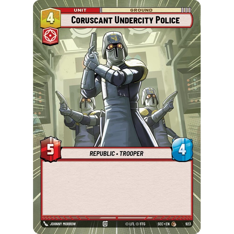 Coruscant Undercity Police (923) (Hyperspace Foil) (923) [Secrets of Power]