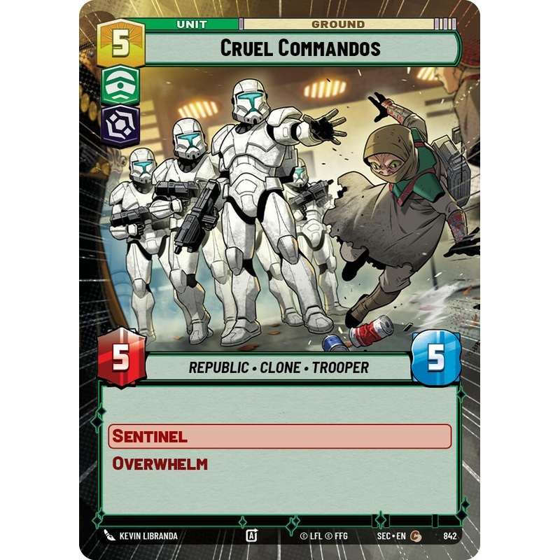 Cruel Commandos (842) (Hyperspace Foil) (842) [Secrets of Power]