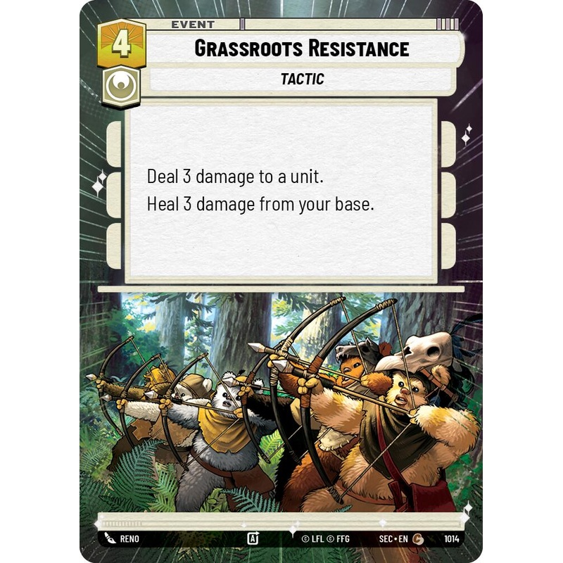 Grassroots Resistance (1014) (Hyperspace Foil) (1014) [Secrets of Power]