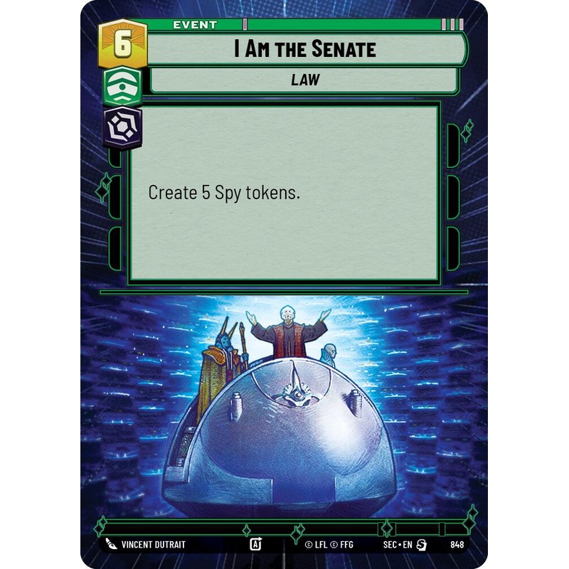 I Am the Senate (848) (Hyperspace Foil) (848) [Secrets of Power]