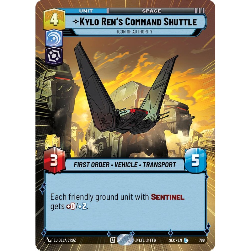 Kylo Ren’s Command Shuttle – Icon of Authority (Hyperspace Foil) (788) (788) [Secrets of Power]