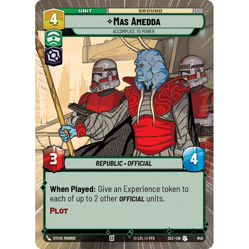 Mas Amedda – Accomplice to Power (Hyperspace Foil) (840) (840) [Secrets of Power]