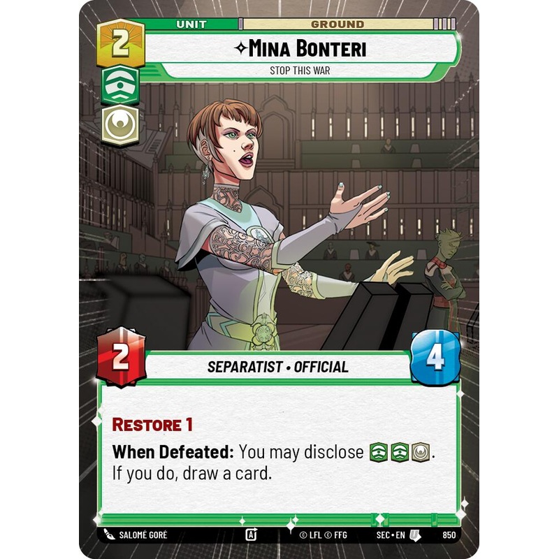 Mina Bonteri – Stop This War (Hyperspace Foil) (850) (850) [Secrets of Power]