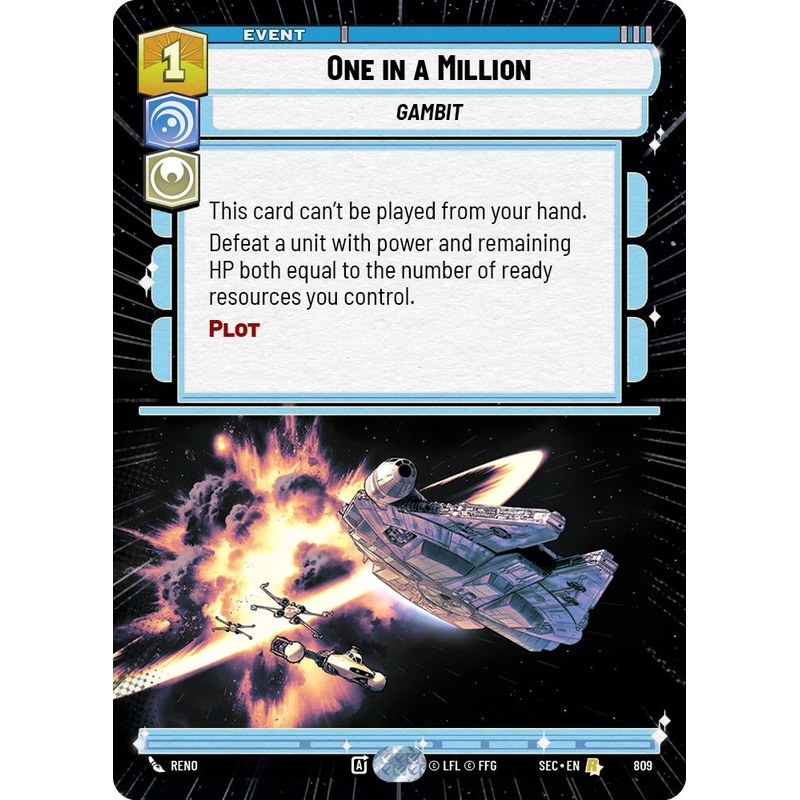 One in a Million (809) (Hyperspace Foil) (809) [Secrets of Power]
