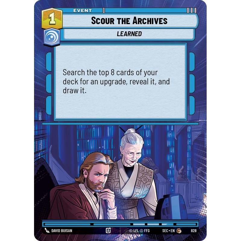 Scour the Archives (828) (Hyperspace Foil) (828) [Secrets of Power]