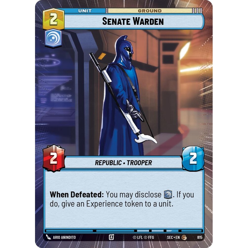 Senate Warden (815) (Hyperspace Foil) (815) [Secrets of Power]