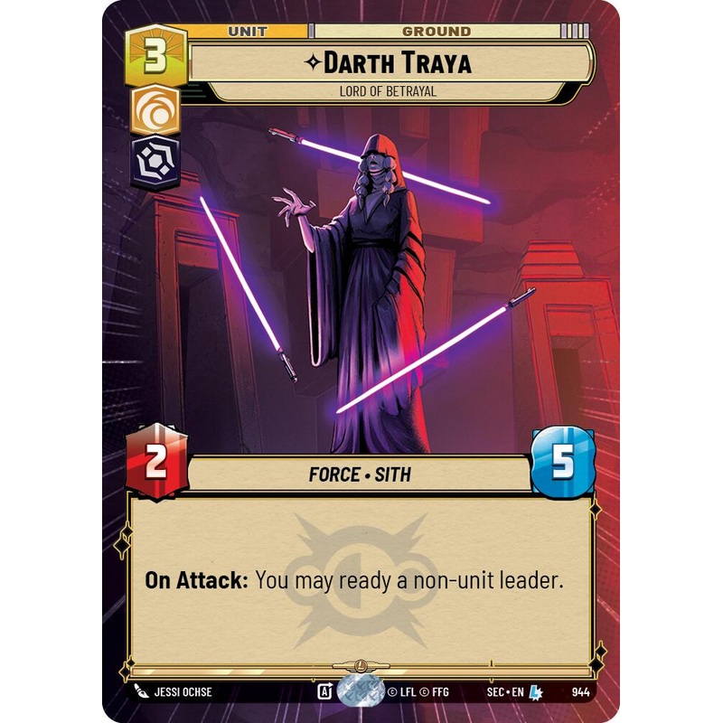 Darth Traya – Lord of Betrayal (Hyperspace Foil) (944) (944) [Secrets of Power]