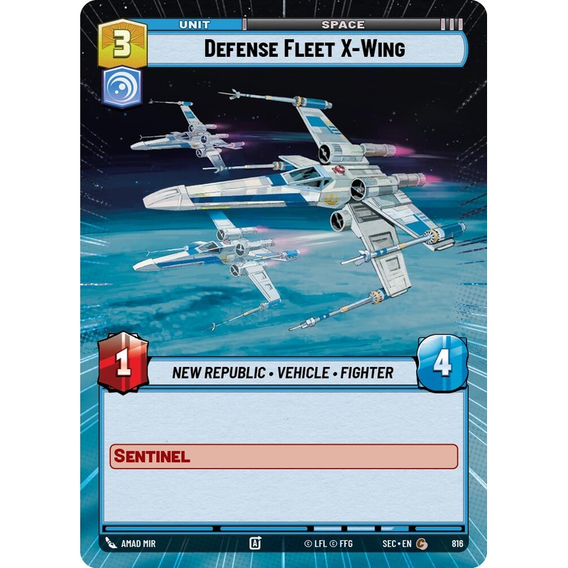 Defense Fleet X-Wing – Wing (816) (Hyperspace Foil) (816) (816) [Secrets of Power]