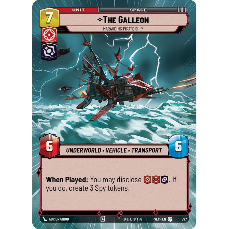 The Galleon – Marauding Pirate Ship (Hyperspace Foil) (897) (897) [Secrets of Power]