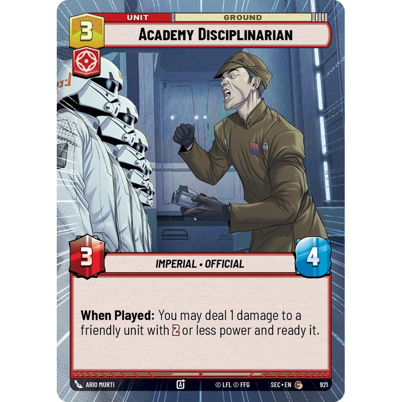 Academy Disciplinarian (921) (Hyperspace Foil) (921) [Secrets of Power]