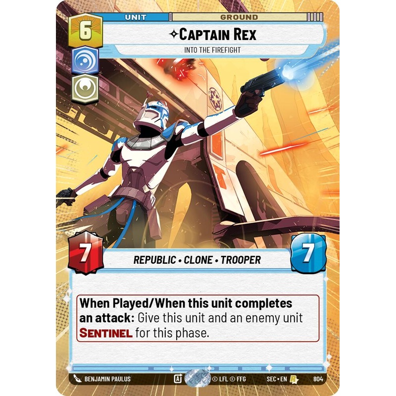 Captain Rex – Into the Firefight (Hyperspace Foil) (804) (804) [Secrets of Power]