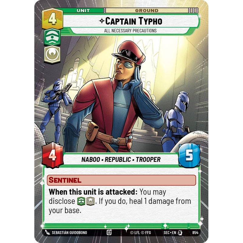 Captain Typho – All Necessary Precautions (Hyperspace Foil) (854) (854) [Secrets of Power]
