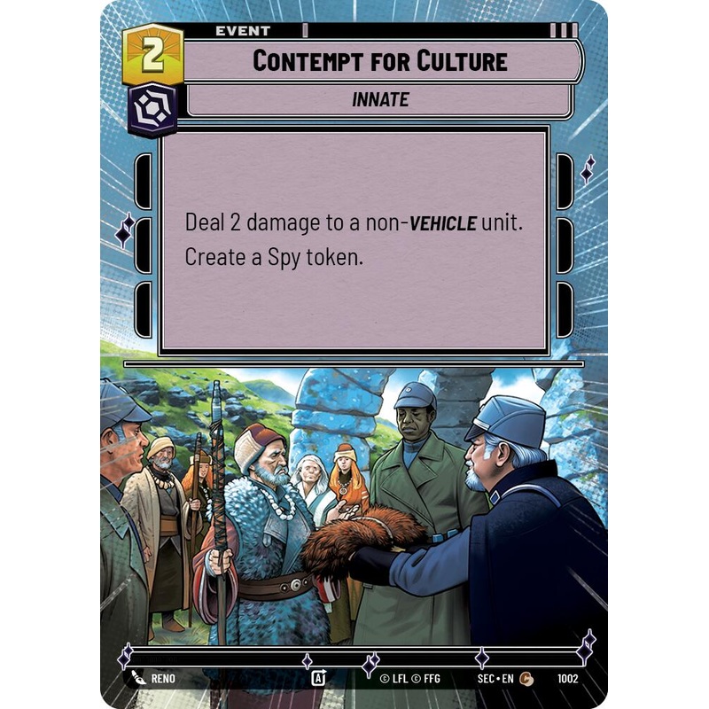 Contempt for Culture (1002) (Hyperspace Foil) (1002) [Secrets of Power]