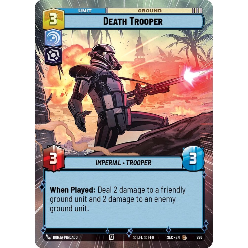 Death Trooper (786) (Hyperspace Foil) (786) [Secrets of Power]