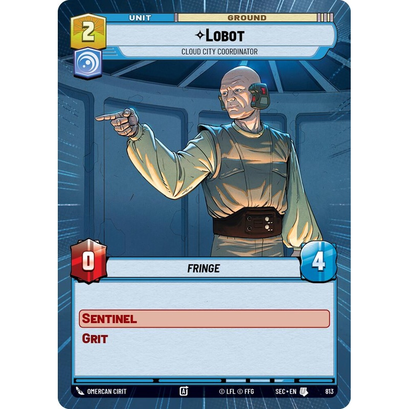 Lobot – Cloud City Coordinator (Hyperspace Foil) (813) (813) [Secrets of Power]