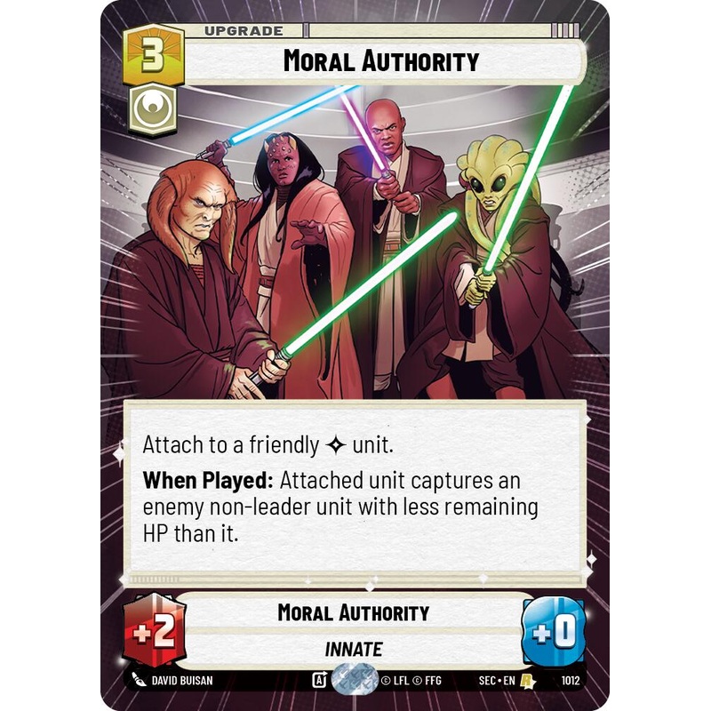 Moral Authority (1012) (Hyperspace Foil) (1012) [Secrets of Power]