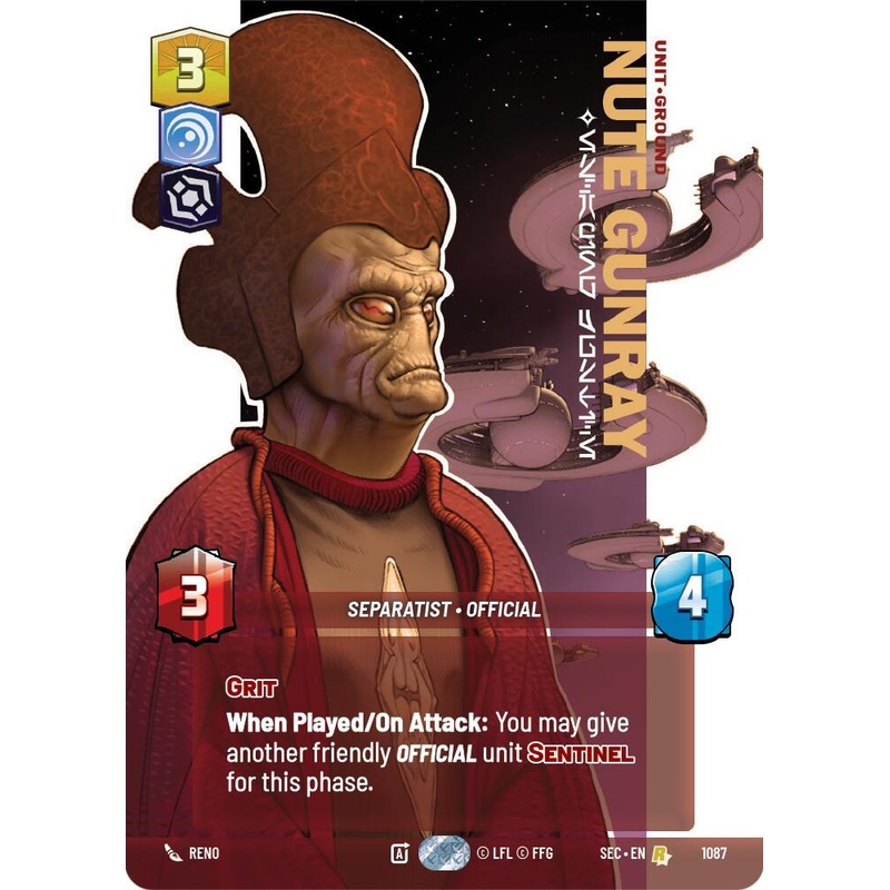 Nute Gunray – Escaping Justice (Prestige Foil) (1087) (1087) [Secrets of Power]