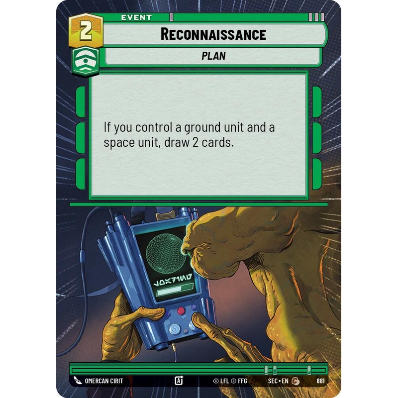 Reconnaissance (881) (Hyperspace Foil) (881) [Secrets of Power]
