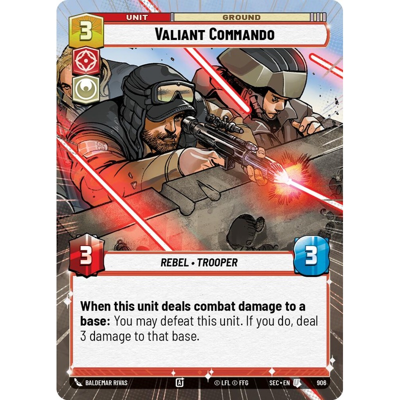 Valiant Commando (906) (Hyperspace Foil) (906) [Secrets of Power]