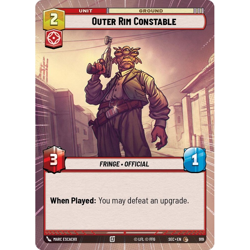 Outer Rim Constable (919) (Hyperspace Foil) (919) [Secrets of Power]