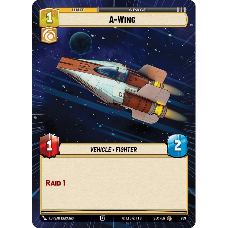 A-Wing – Wing (969) (Hyperspace Foil) (969) (969) [Secrets of Power]