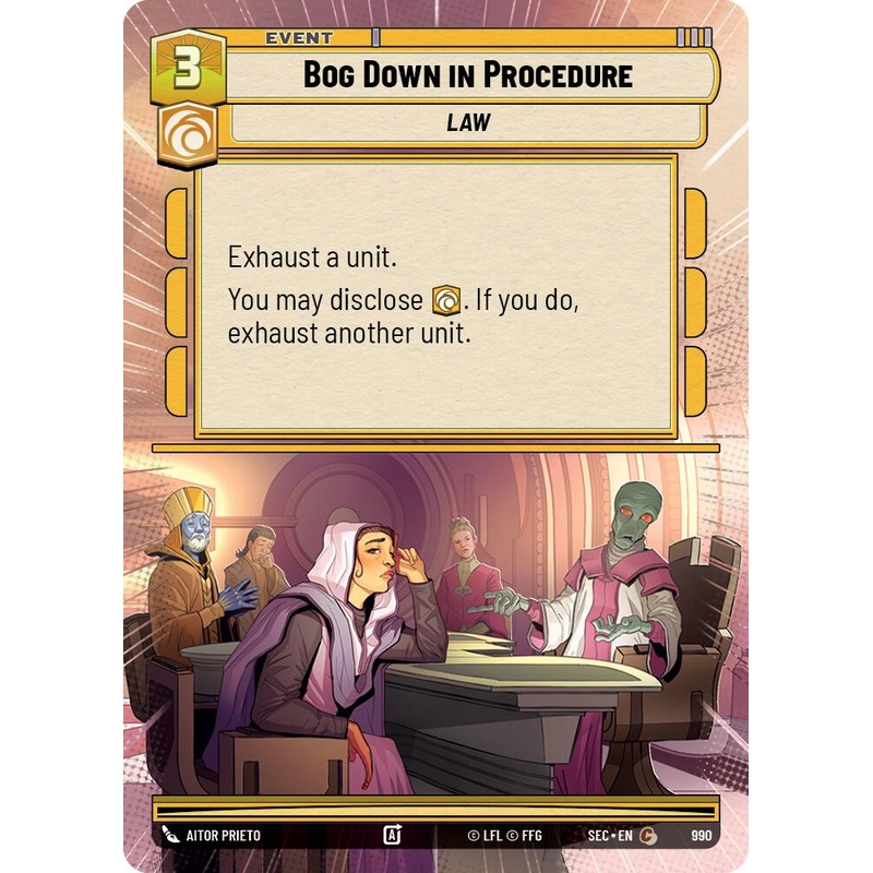 Bog Down in Procedure (990) (Hyperspace Foil) (990) [Secrets of Power]