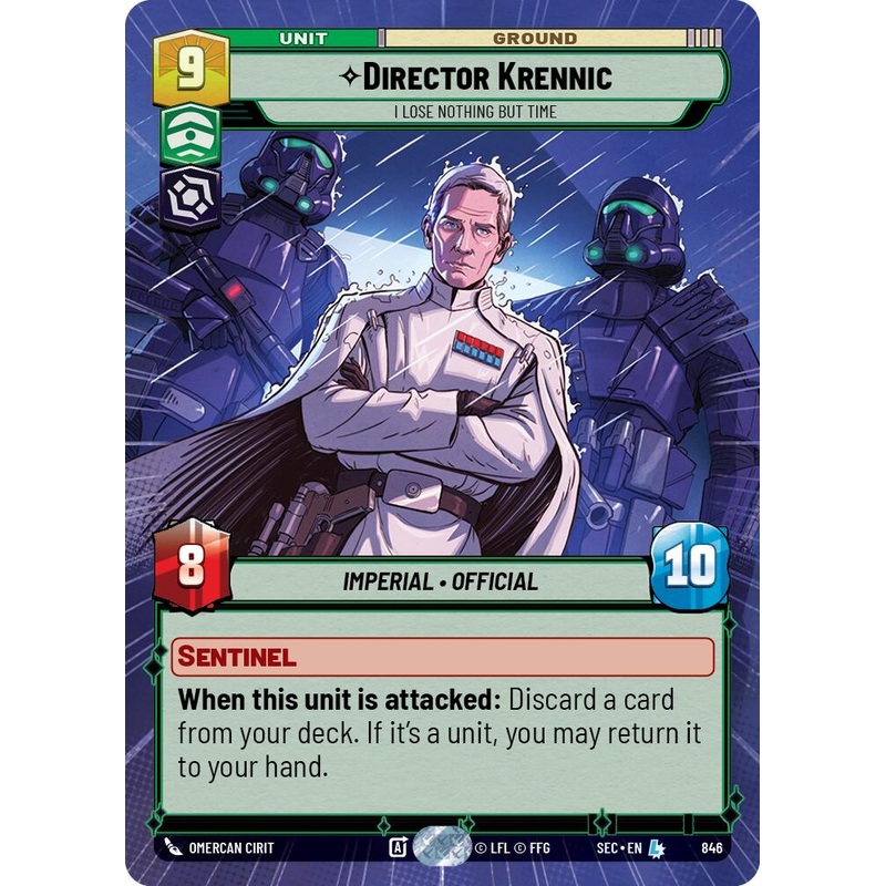 Director Krennic – I Lose Nothing But Time (Hyperspace Foil) (846) (846) [Secrets of Power]