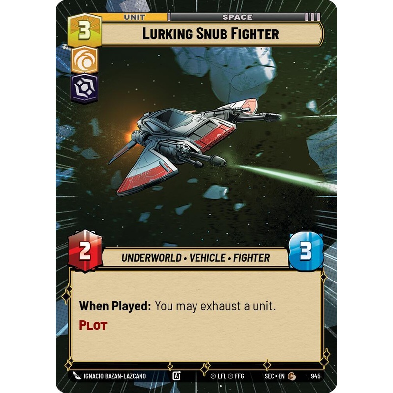 Lurking Snub Fighter (945) (Hyperspace Foil) (945) [Secrets of Power]