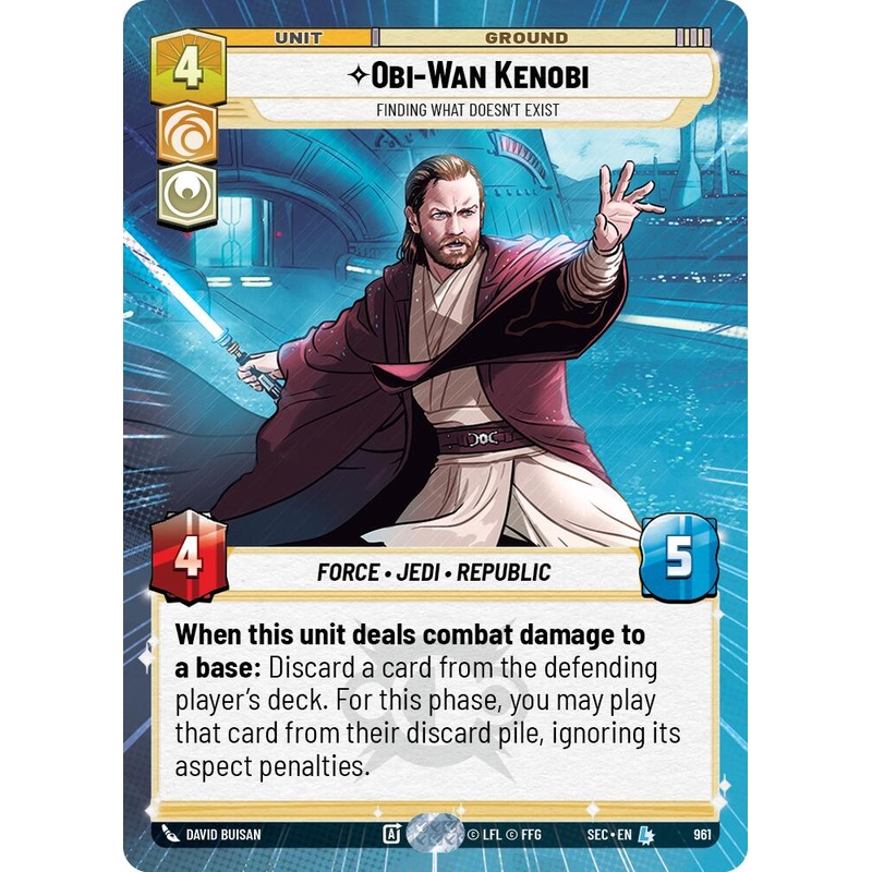 Obi-Wan Kenobi – Finding What Doesn’t Exist (Hyperspace Foil) (961) (961) [Secrets of Power]