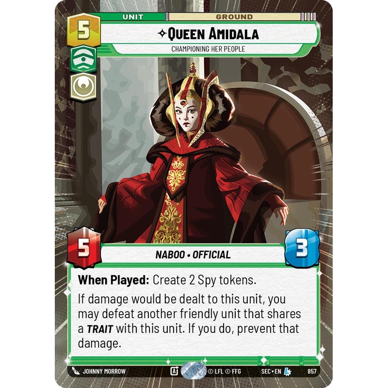 Queen Amidala – Championing Her People (Hyperspace Foil) (857) (857) [Secrets of Power]