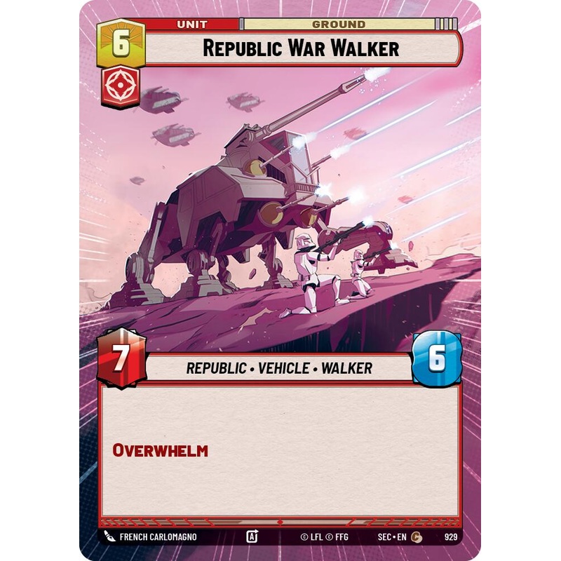 Republic War Walker (929) (Hyperspace Foil) (929) [Secrets of Power]