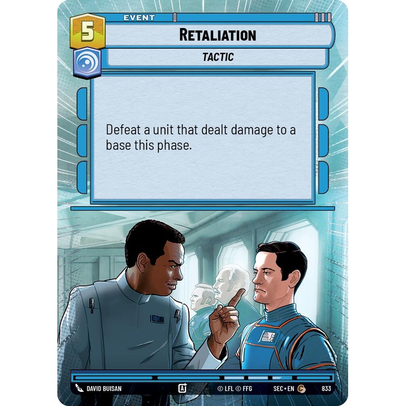 Retaliation (833) (Hyperspace Foil) (833) [Secrets of Power]