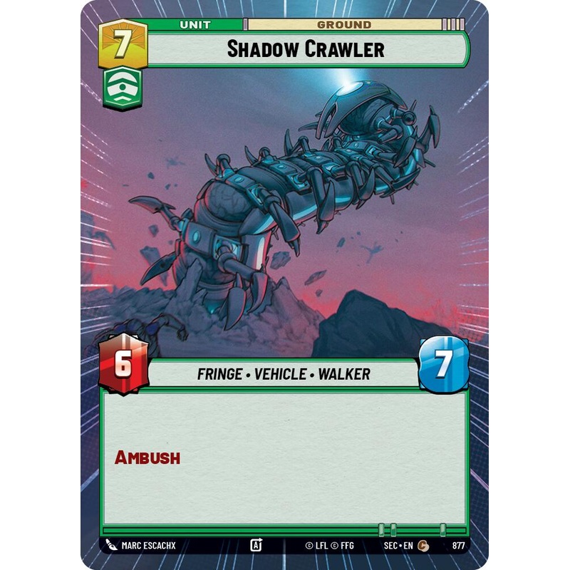 Shadow Crawler (877) (Hyperspace Foil) (877) [Secrets of Power]