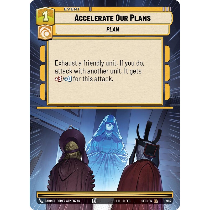 Accelerate Our Plans (984) (Hyperspace Foil) (984) [Secrets of Power]