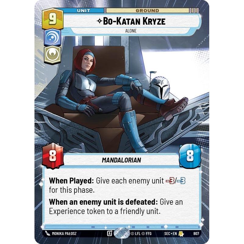 Bo-Katan Kryze – Katan Kryze (807) – Alone (Hyperspace Foil) (807) (807) [Secrets of Power]