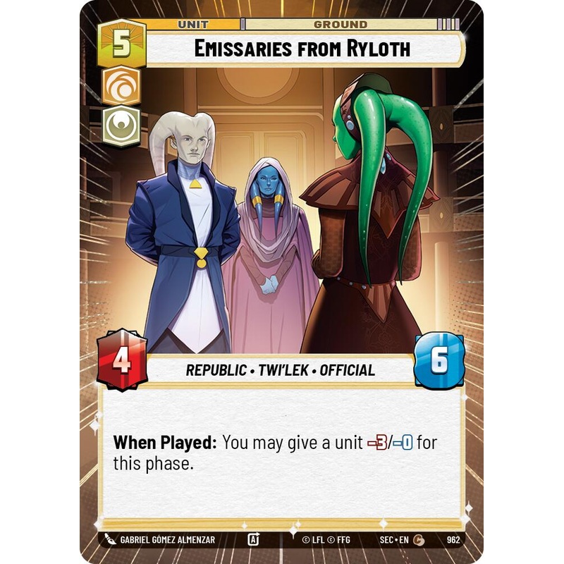 Emissaries from Ryloth (962) (Hyperspace Foil) (962) [Secrets of Power]