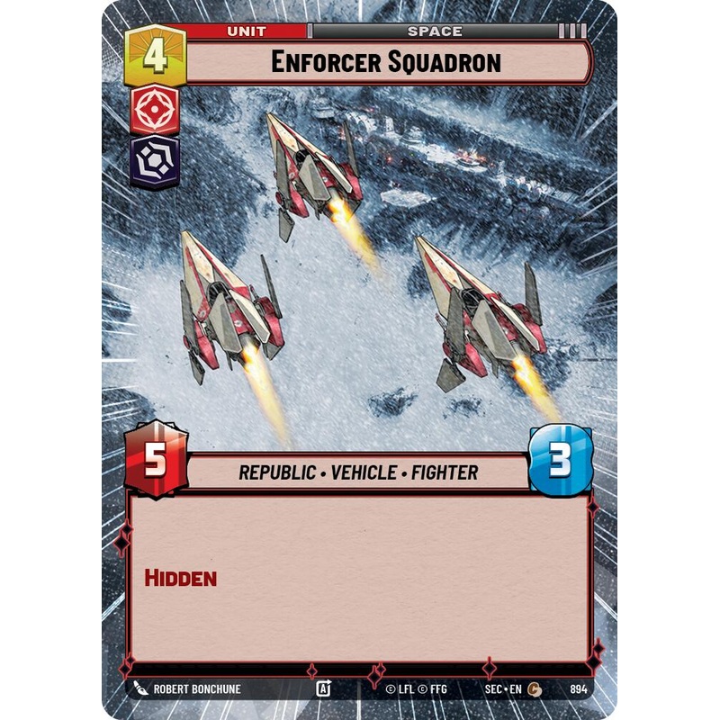 Enforcer Squadron (894) (Hyperspace Foil) (894) [Secrets of Power]