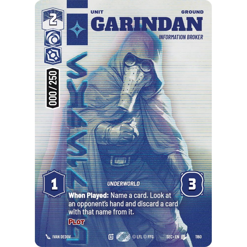 Garindan – Information Broker (Serialized) (1160) (1160) [Secrets of Power]