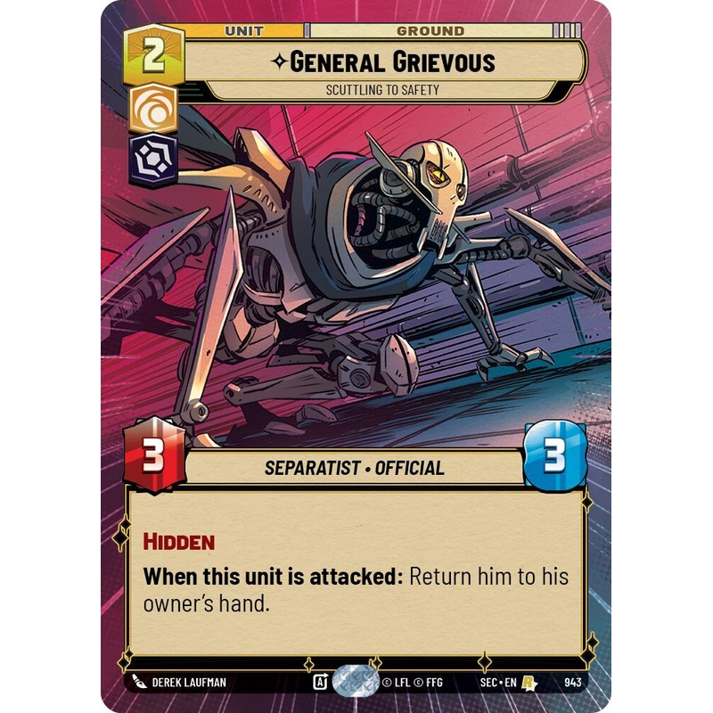 General Grievous – Scuttling to Safety (Hyperspace Foil) (943) (943) [Secrets of Power]