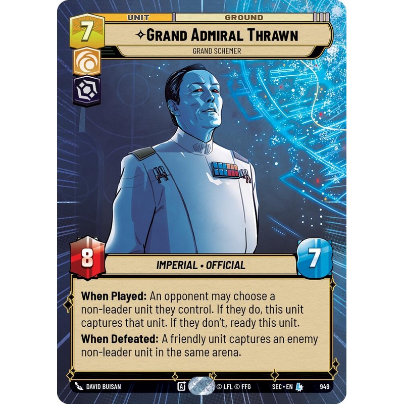 Grand Admiral Thrawn – Grand Schemer (Hyperspace Foil) (949) (949) [Secrets of Power]