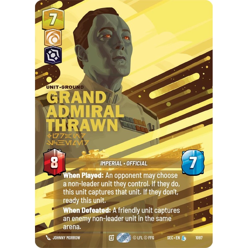 Grand Admiral Thrawn – Grand Schemer (Prestige Foil) (1097) (1097) [Secrets of Power]