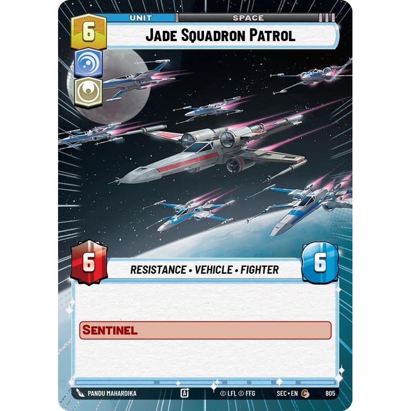 Jade Squadron Patrol (805) (Hyperspace Foil) (805) [Secrets of Power]