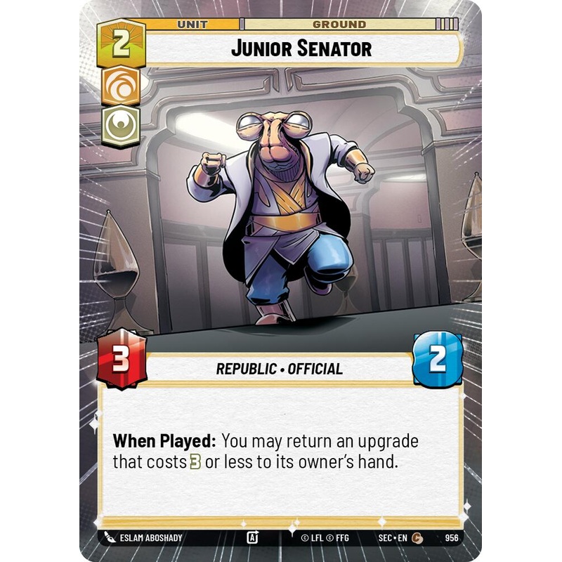 Junior Senator (956) (Hyperspace Foil) (956) [Secrets of Power]