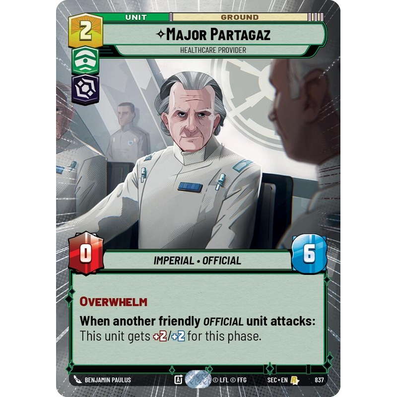 Major Partagaz – Healthcare Provider (Hyperspace Foil) (837) (837) [Secrets of Power]