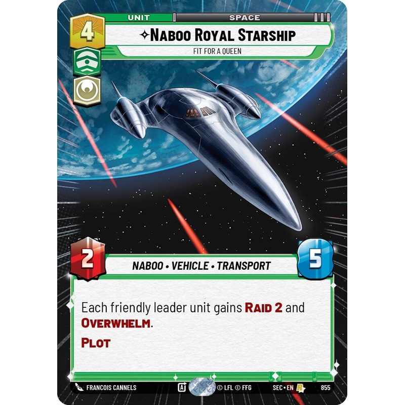 Naboo Royal Starship – Fit For A Queen (Hyperspace Foil) (855) (855) [Secrets of Power]