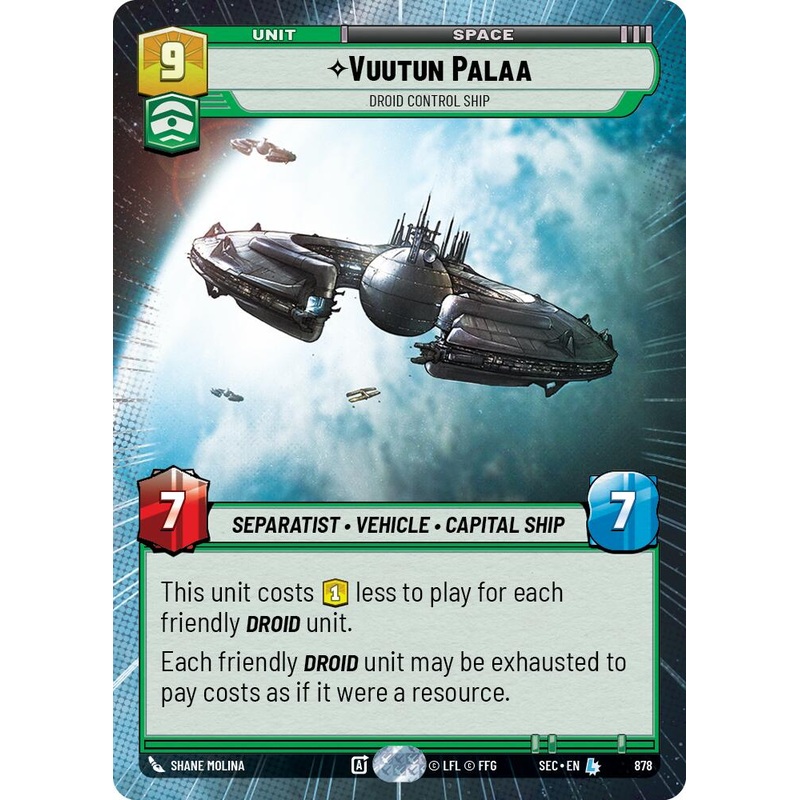 Vuutun Palaa – Droid Control Ship (Hyperspace Foil) (878) (878) [Secrets of Power]