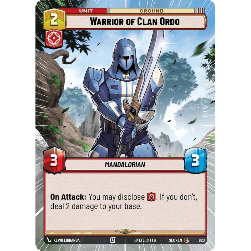 Warrior of Clan Ordo (920) (Hyperspace Foil) (920) [Secrets of Power]